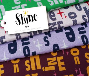 Shine On Jacquard Jersey bordeaux-curry-ortensia-gold